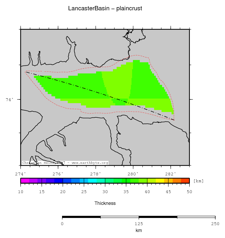 Lancaster Basin location map