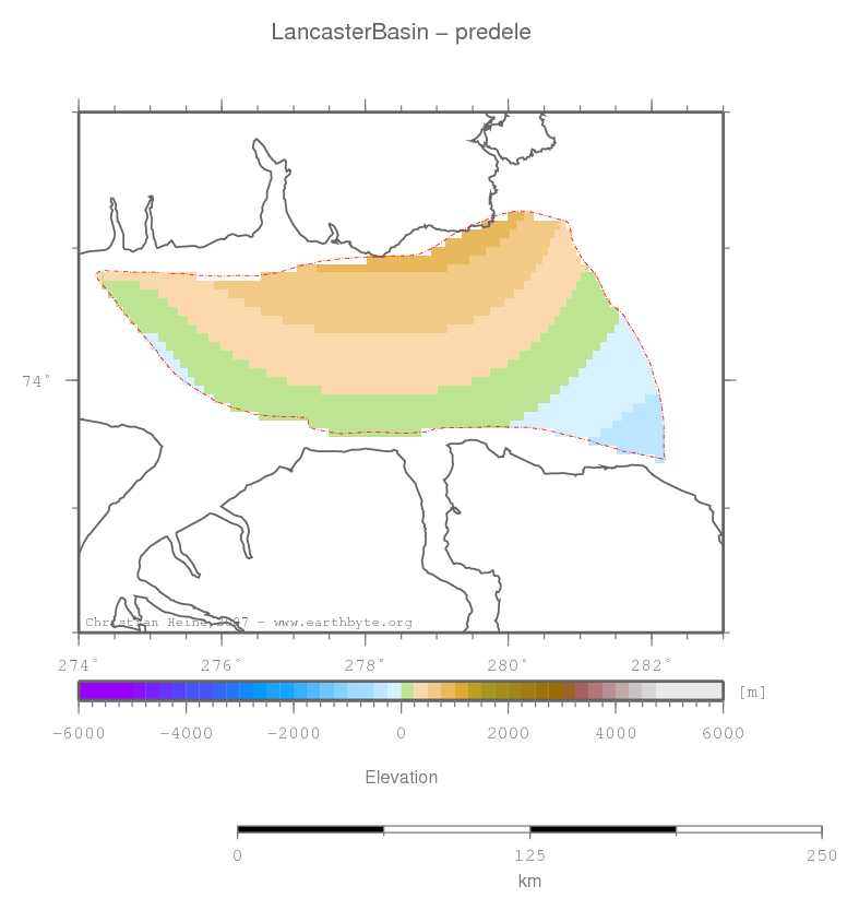 Lancaster Basin location map