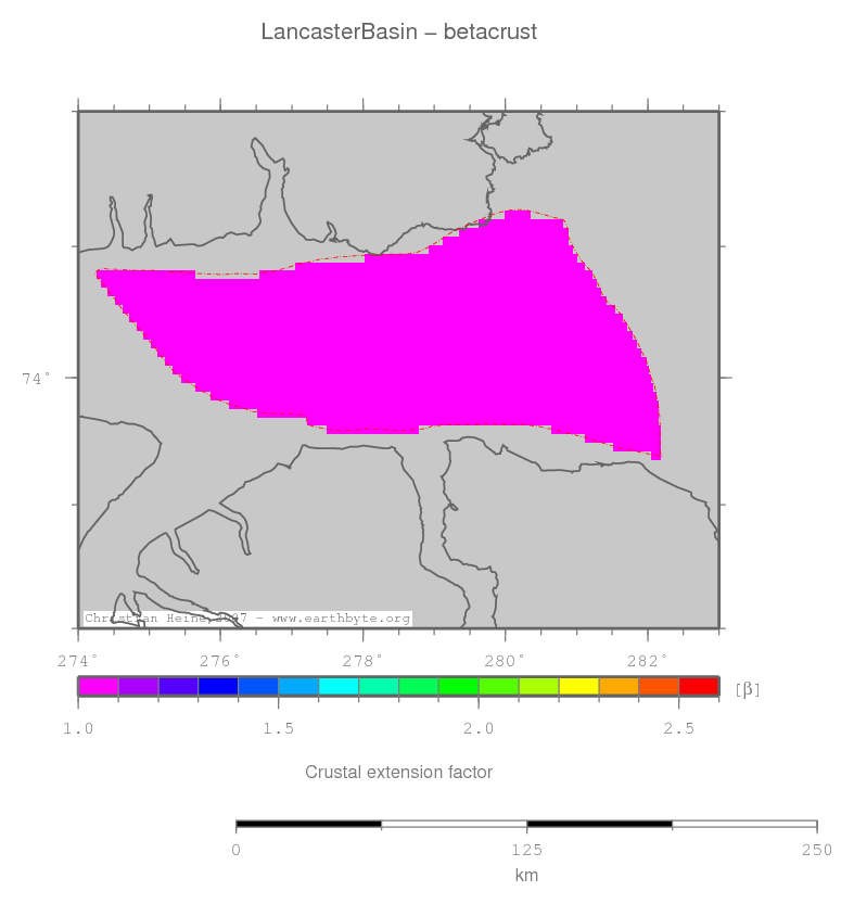 Lancaster Basin location map