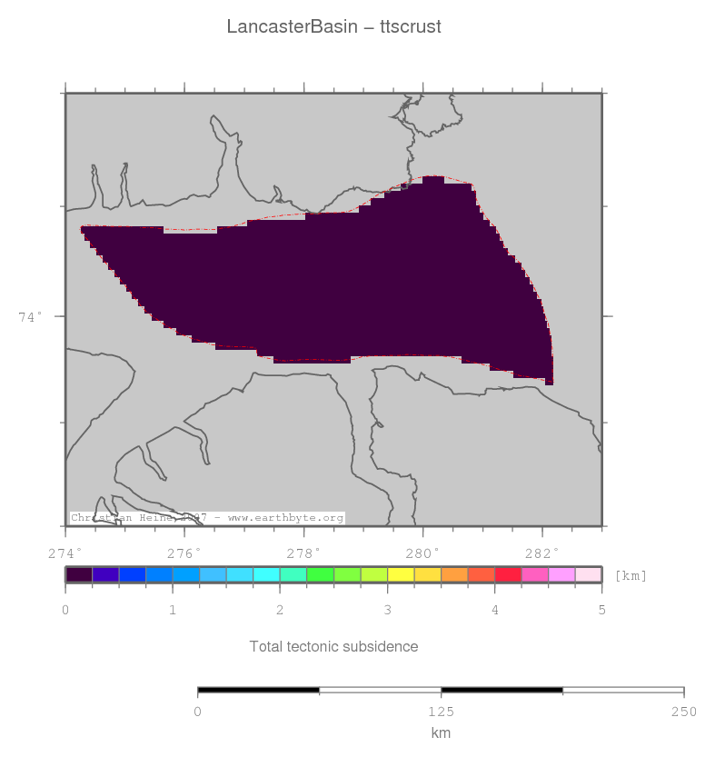 Lancaster Basin location map