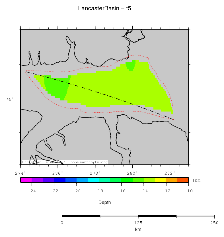 Lancaster Basin location map