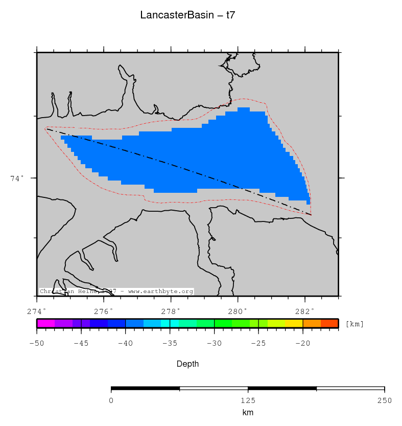 Lancaster Basin location map