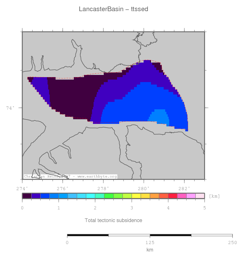 Lancaster Basin location map