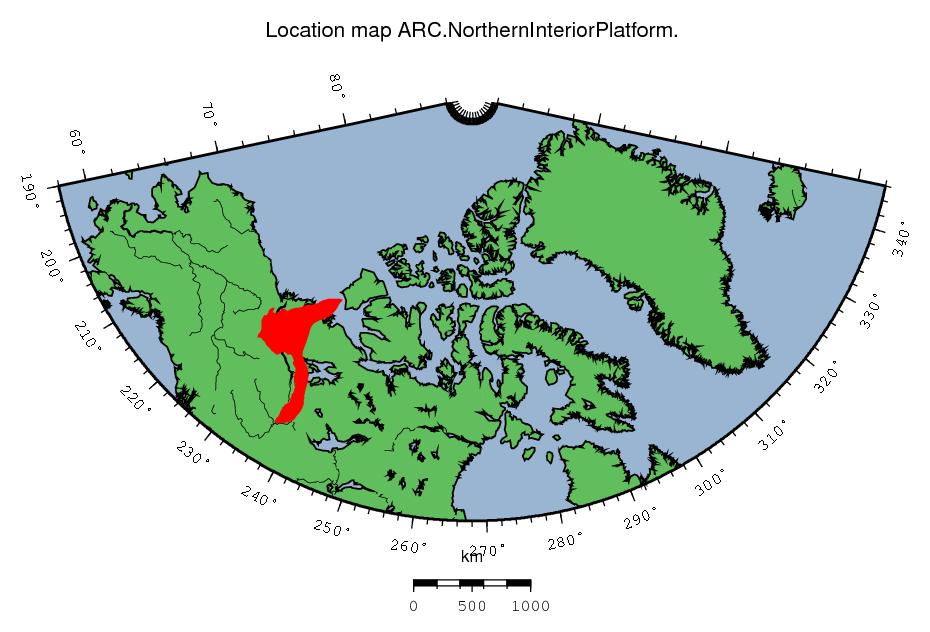 Northern Interior Platform location map