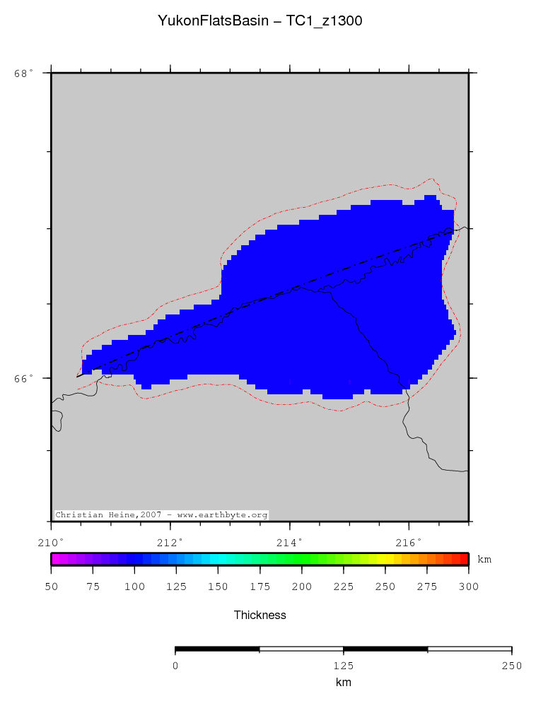 Yukon Flats Basin location map