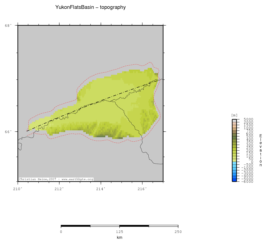 Yukon Flats Basin location map