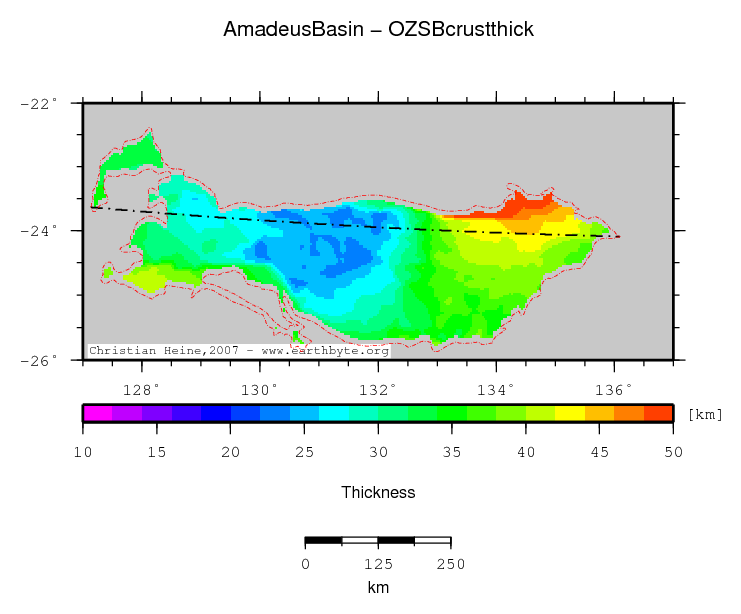 Amadeus Basin location map