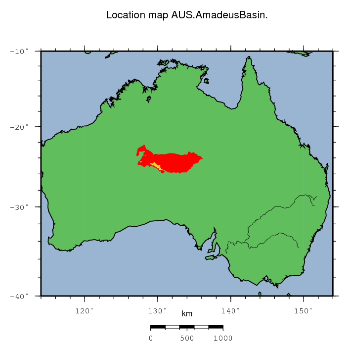 Amadeus Basin location map