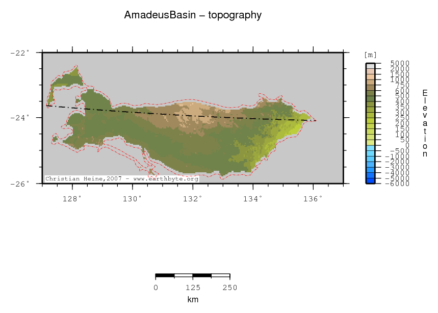 Amadeus Basin location map