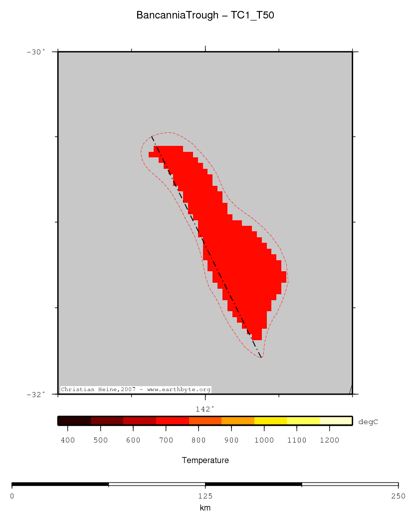 Bancannia Trough location map