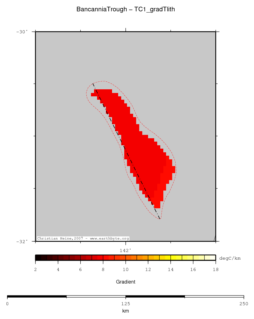 Bancannia Trough location map