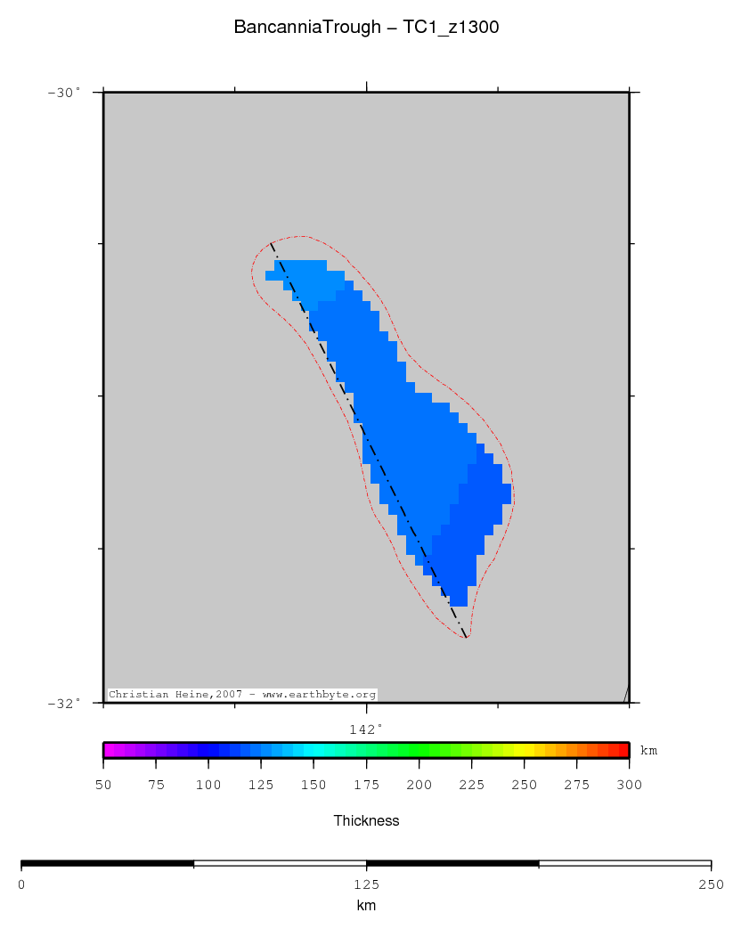 Bancannia Trough location map