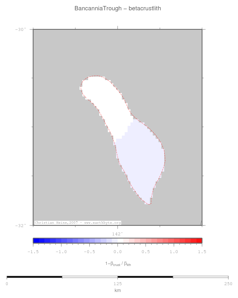 Bancannia Trough location map