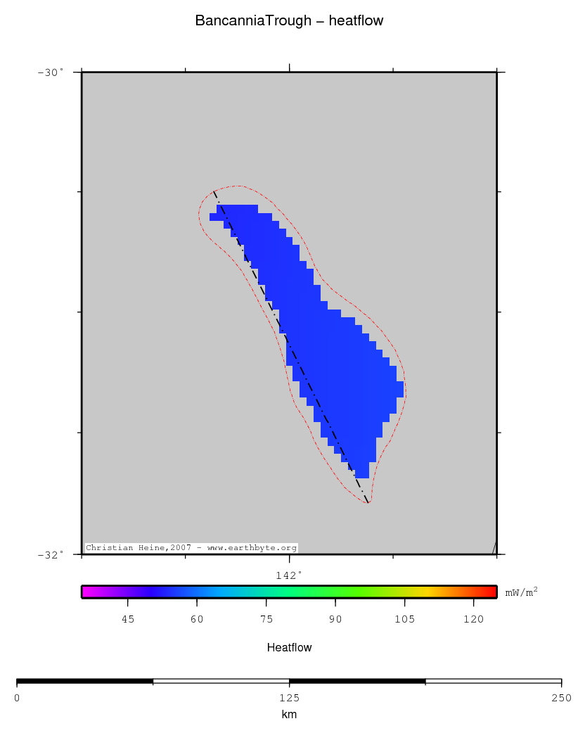 Bancannia Trough location map