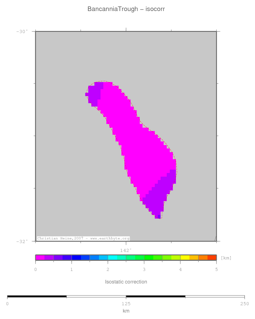 Bancannia Trough location map