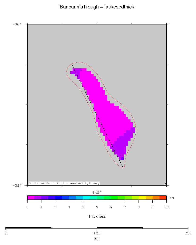 Bancannia Trough location map