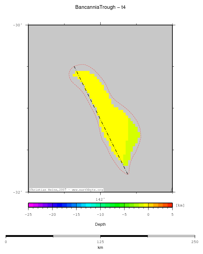 Bancannia Trough location map