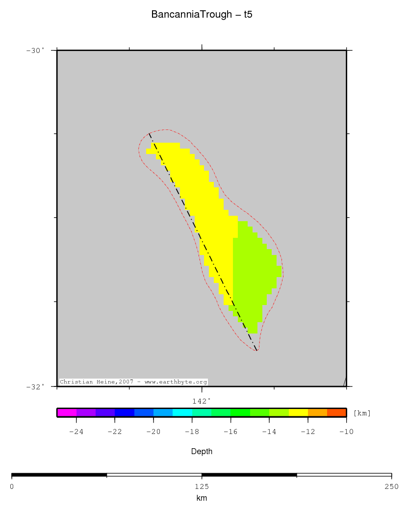 Bancannia Trough location map