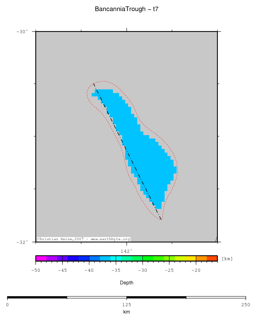 Bancannia Trough location map