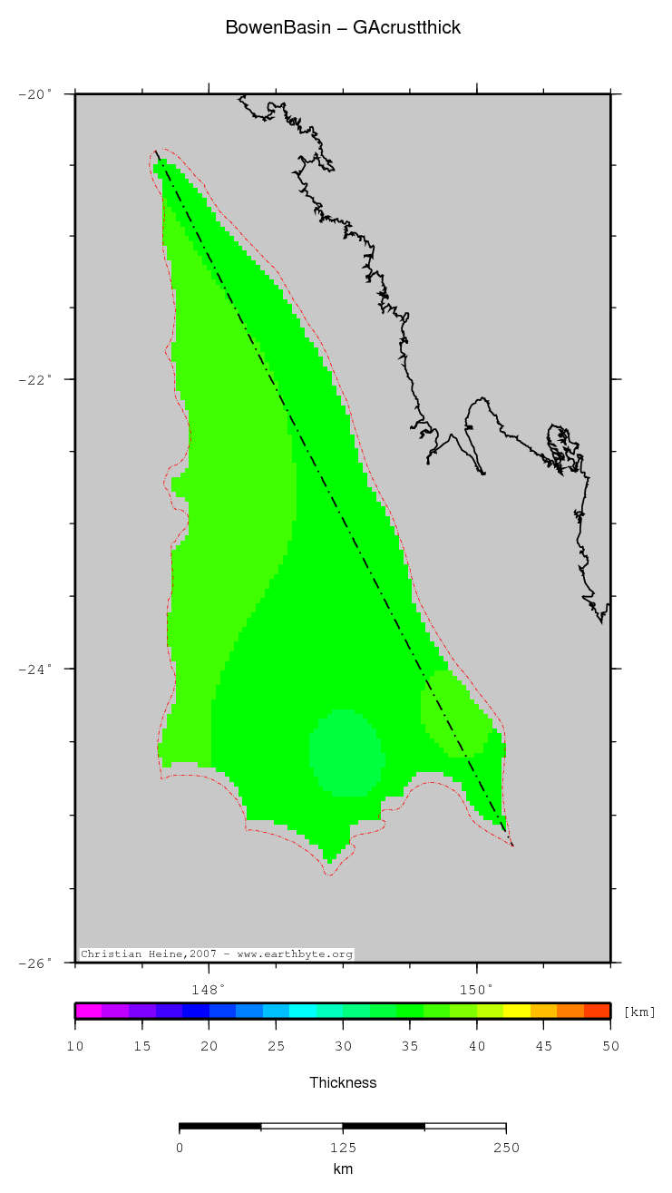 Bowen Basin location map