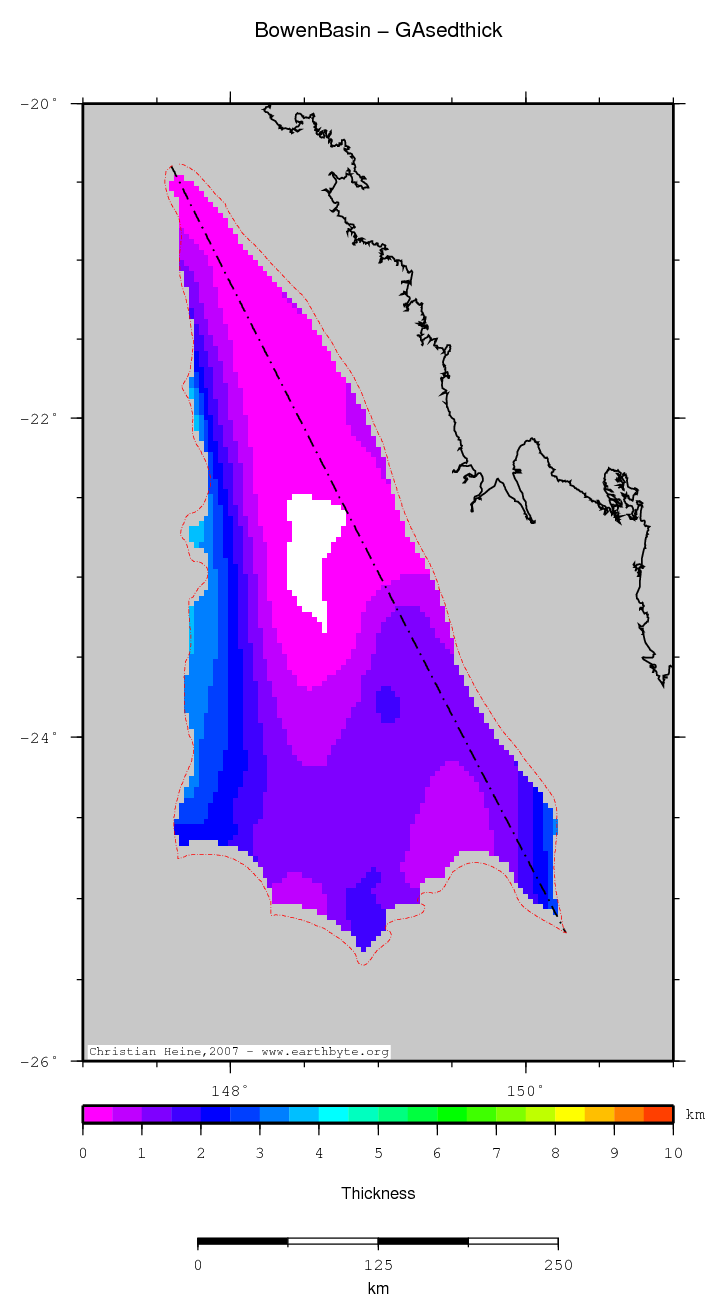 Bowen Basin location map