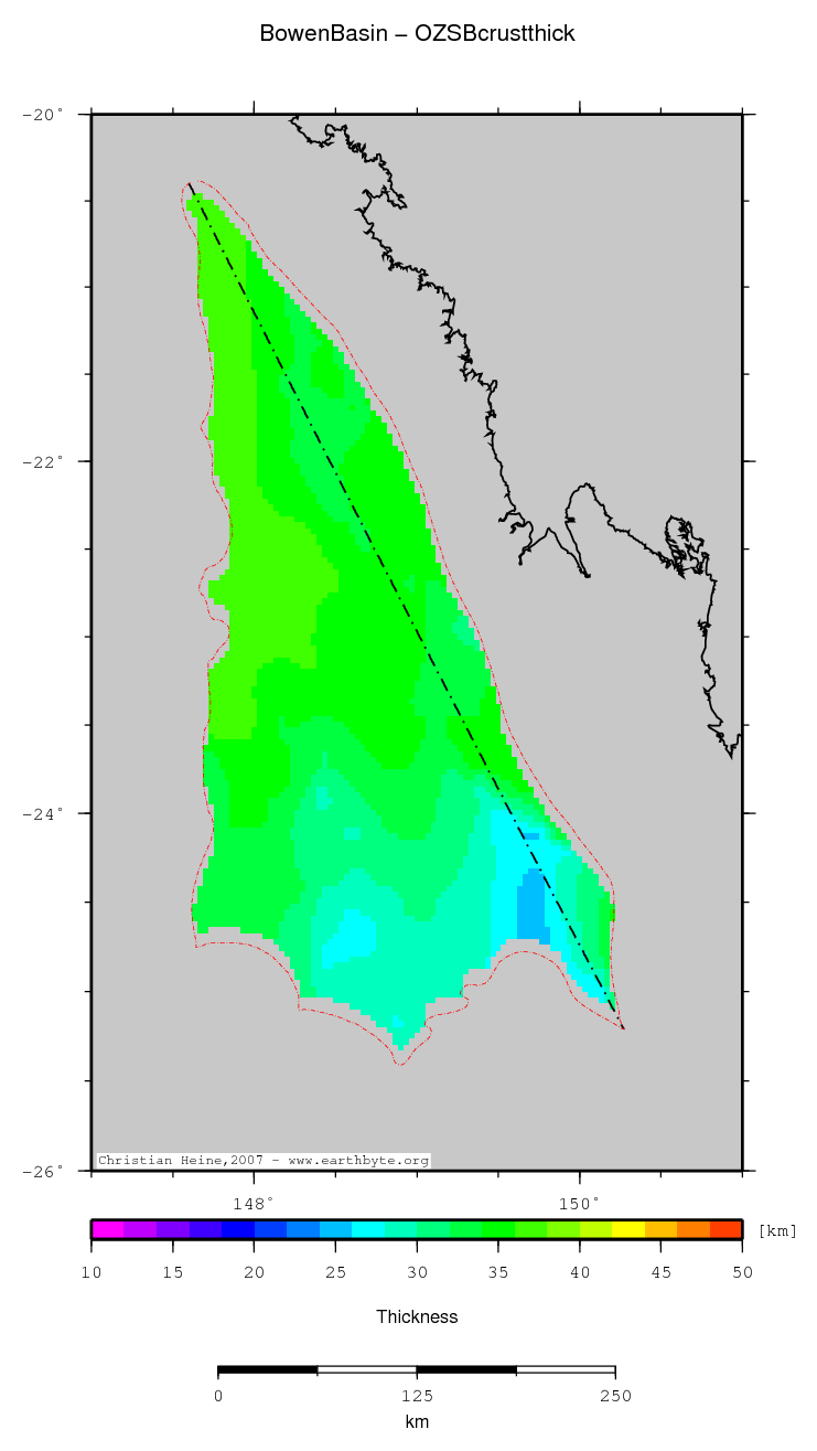 Bowen Basin location map