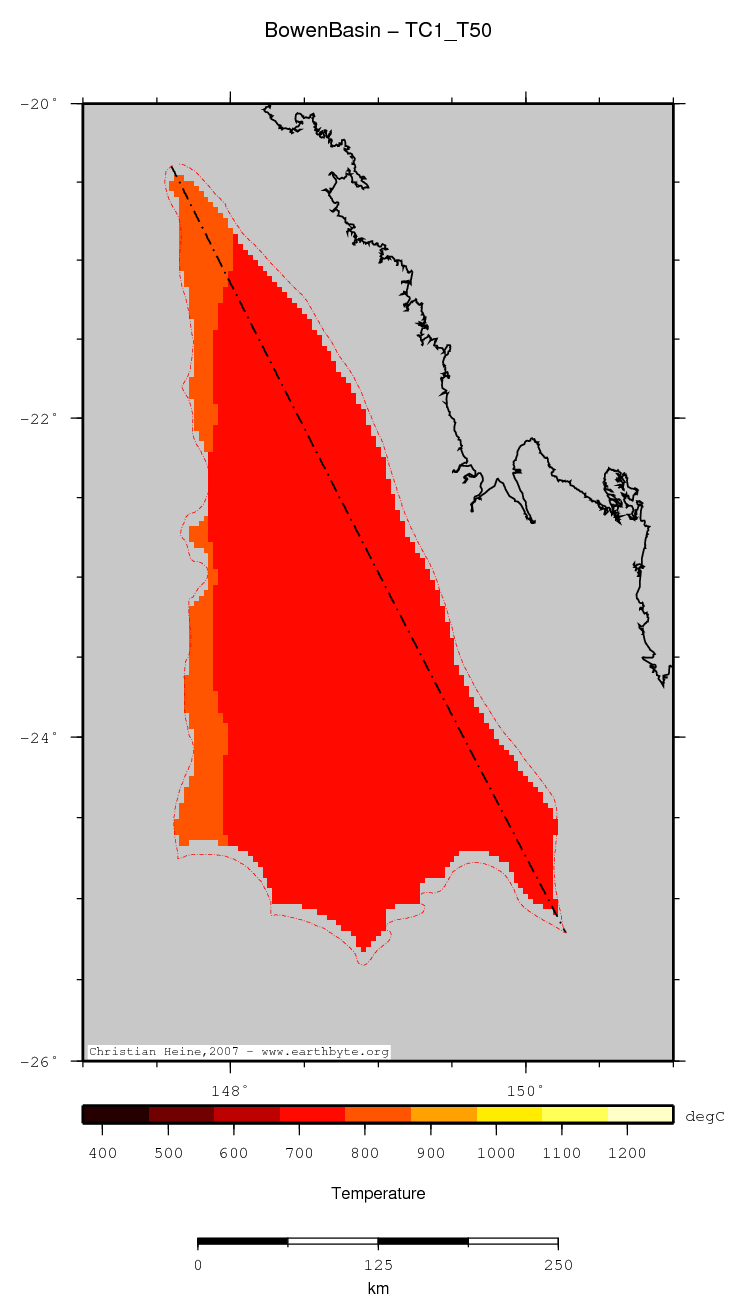 Bowen Basin location map