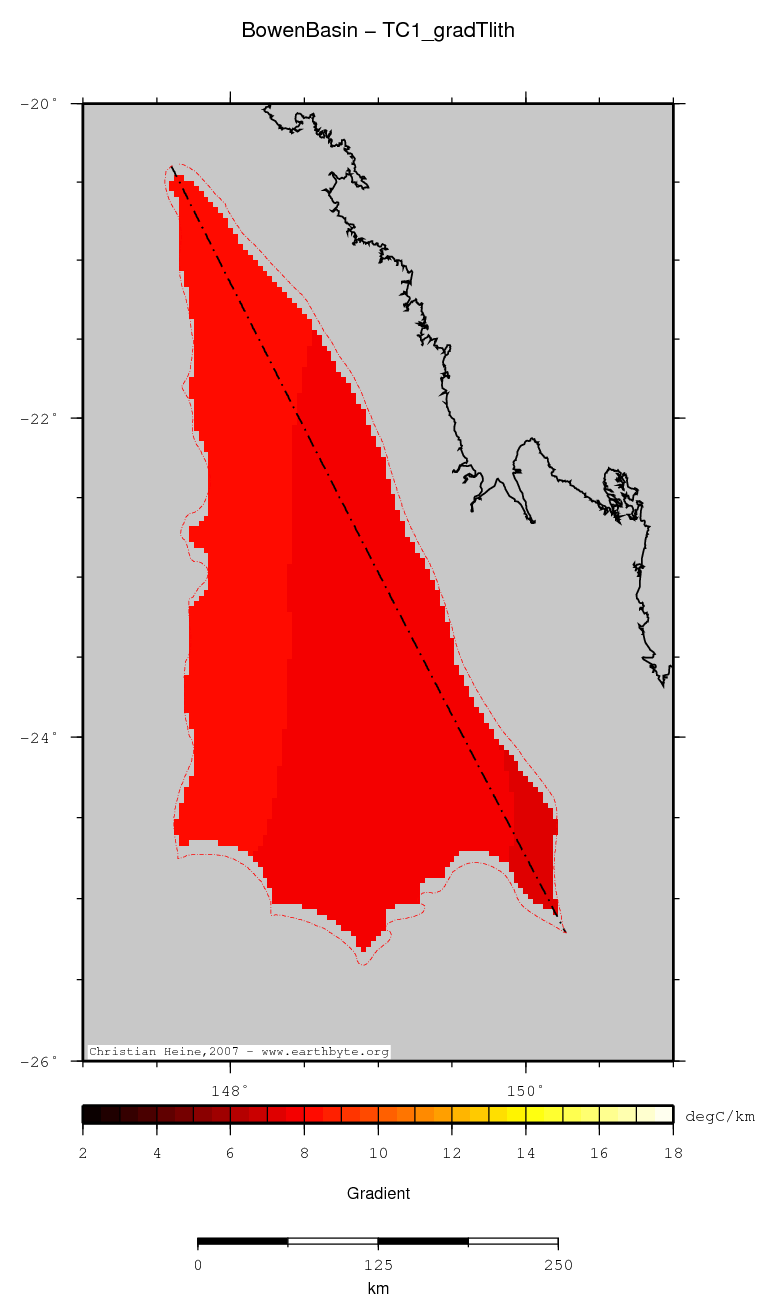 Bowen Basin location map