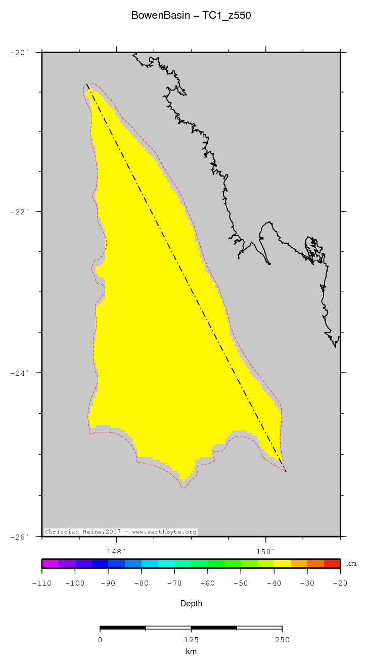 Bowen Basin location map