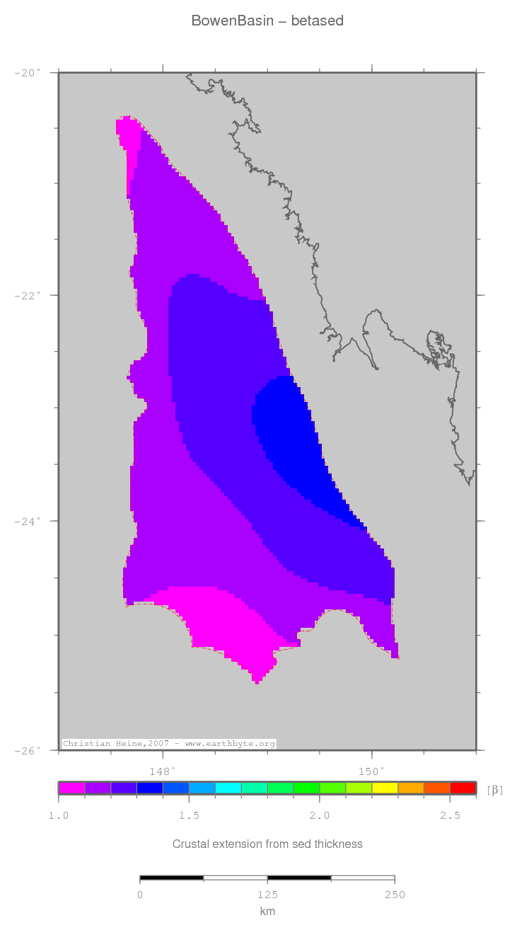 Bowen Basin location map