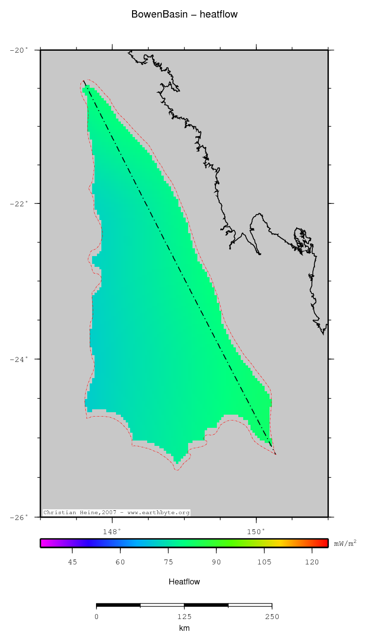 Bowen Basin location map