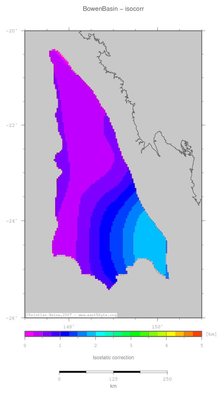 Bowen Basin location map