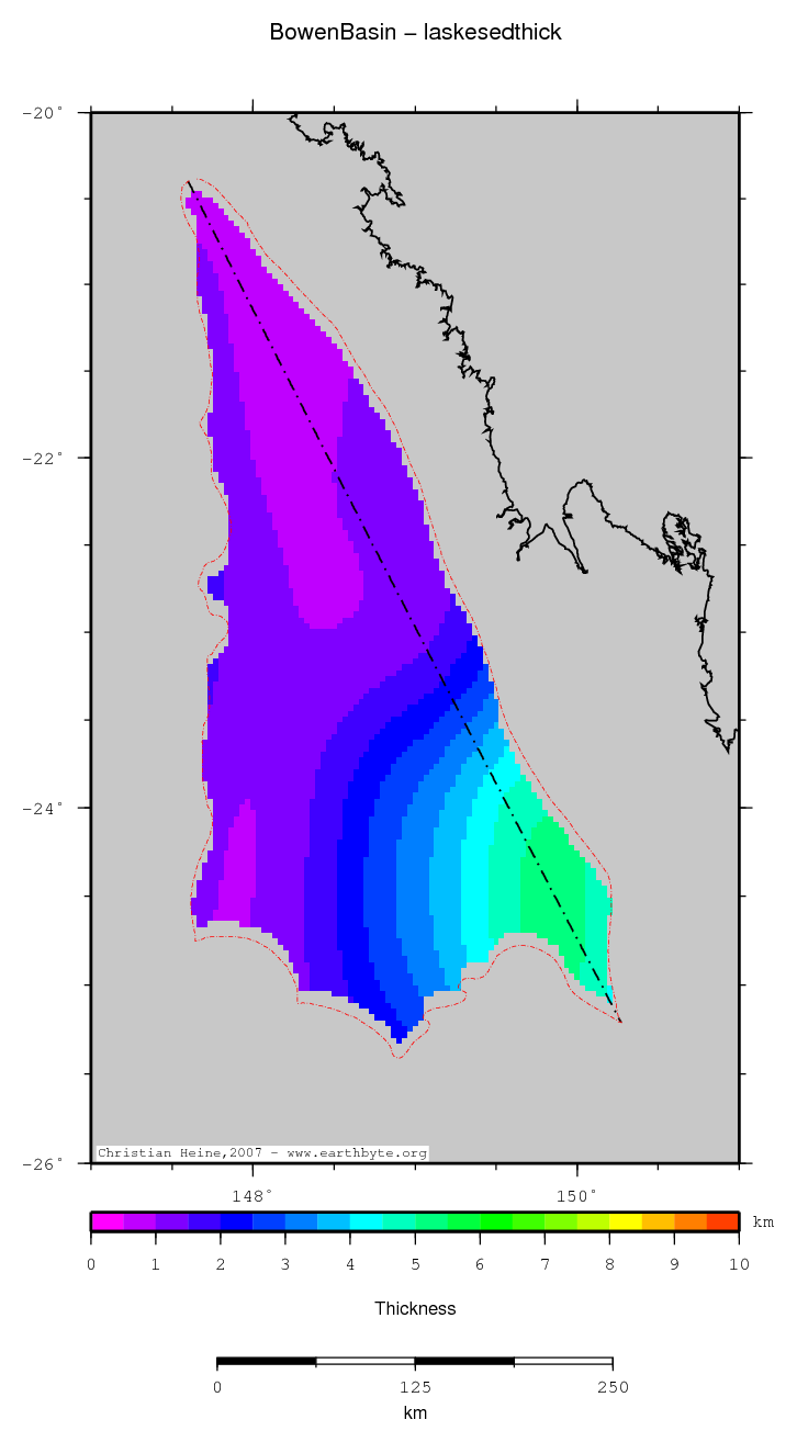 Bowen Basin location map