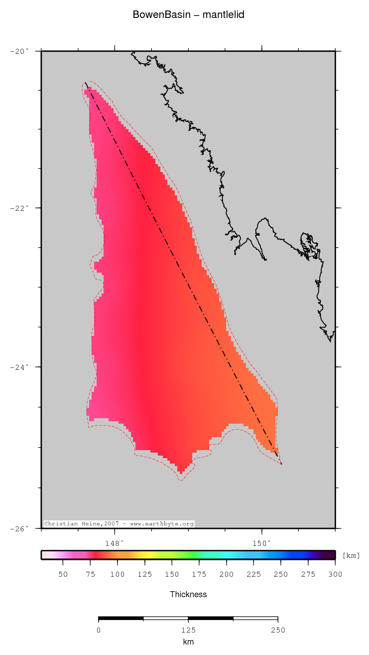 Bowen Basin location map