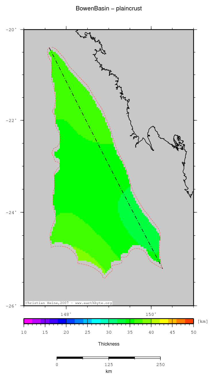 Bowen Basin location map