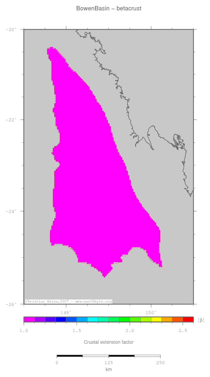 Bowen Basin location map