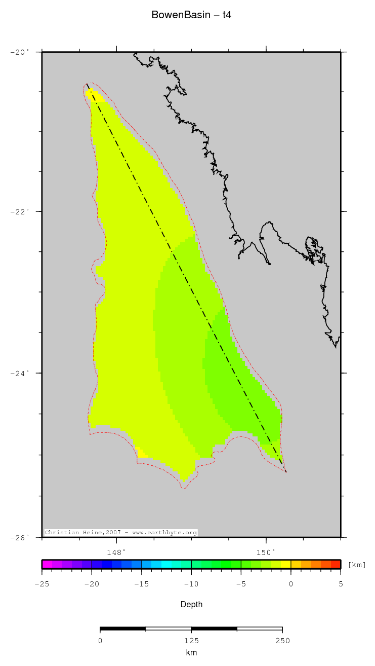 Bowen Basin location map