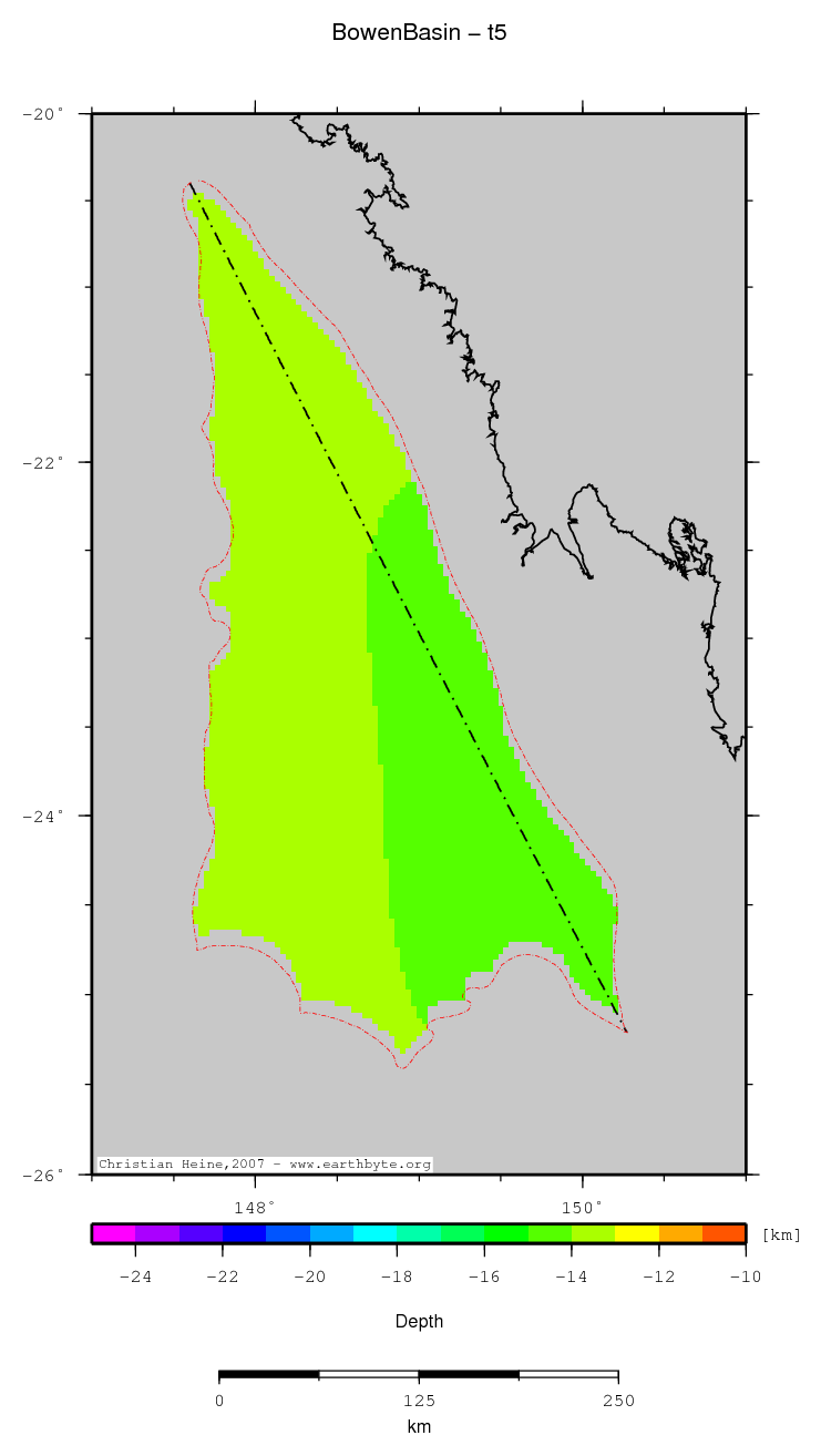 Bowen Basin location map