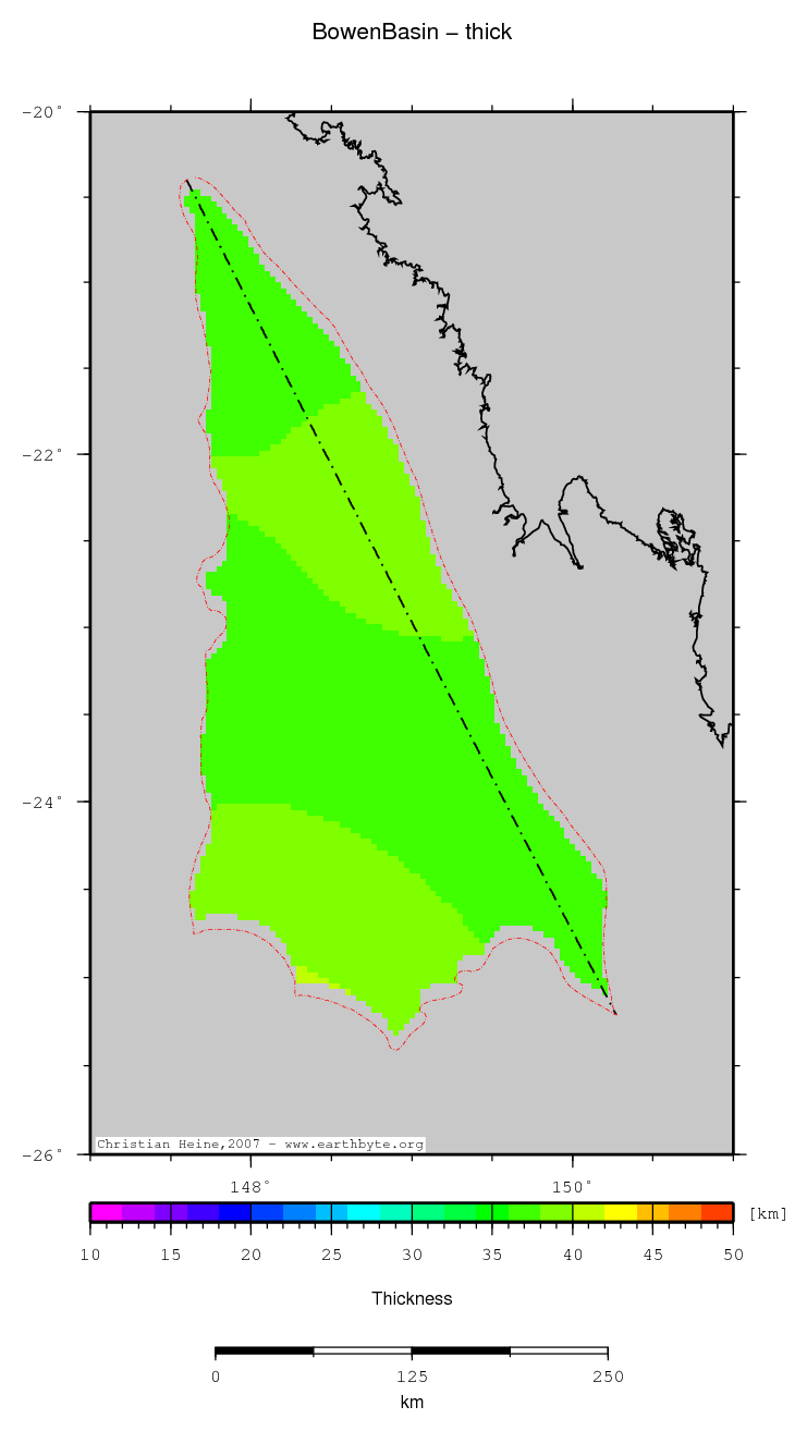 Bowen Basin location map