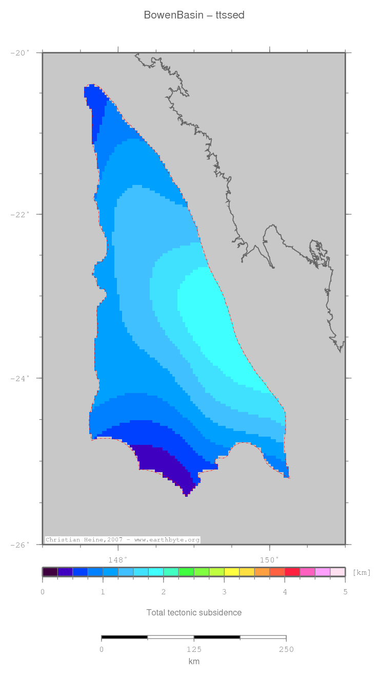 Bowen Basin location map