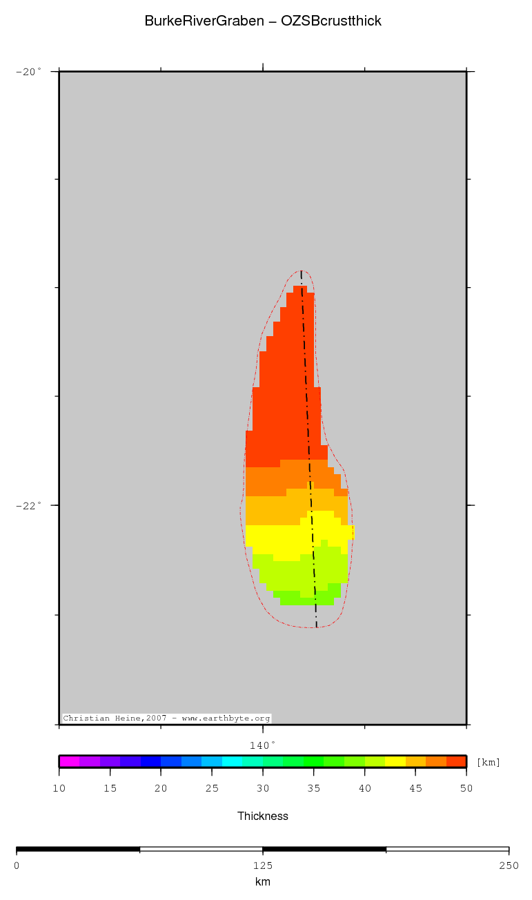 Burke River Graben location map