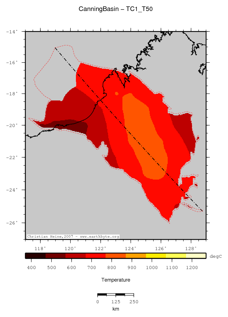 Canning Basin location map