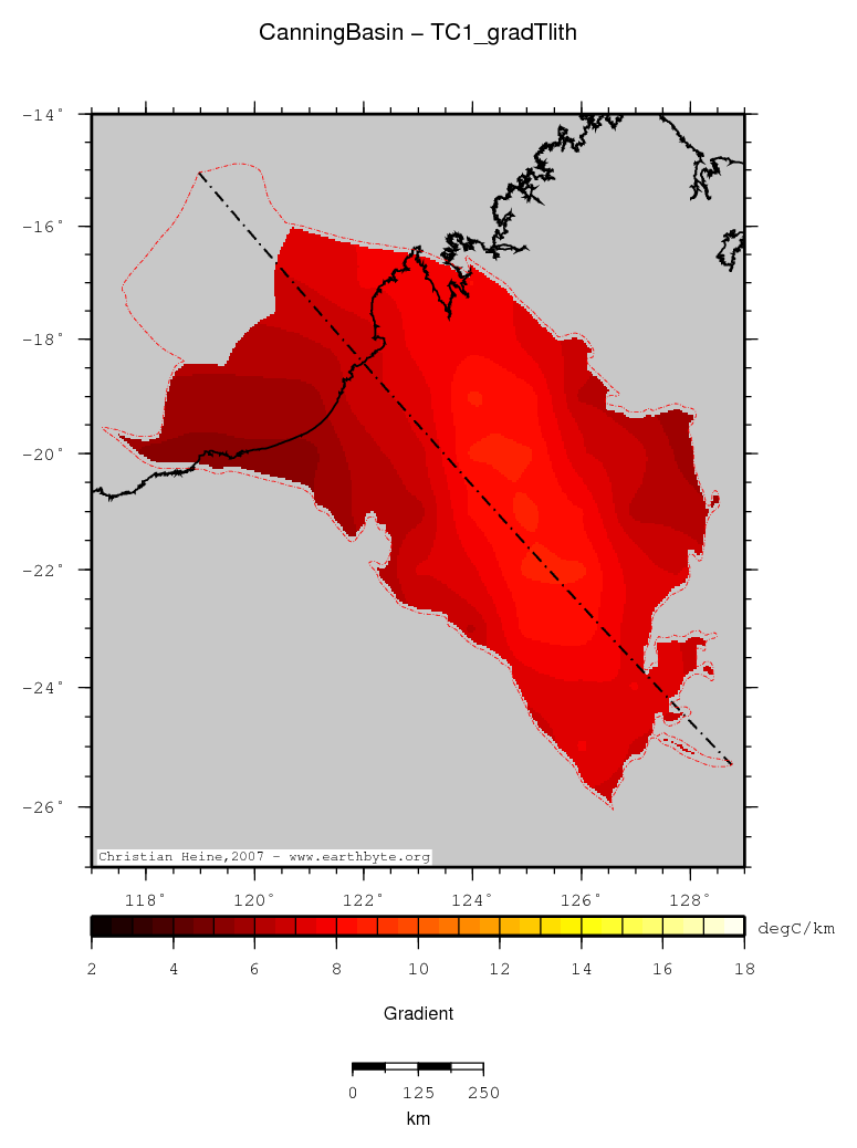 Canning Basin location map