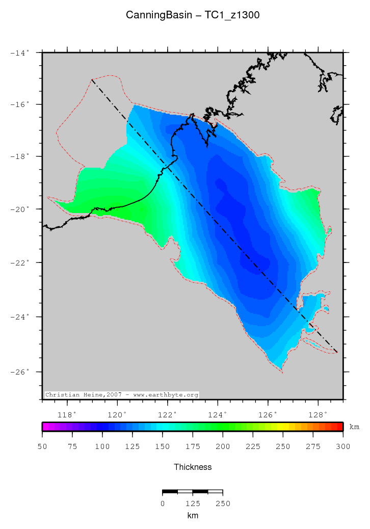 Canning Basin location map