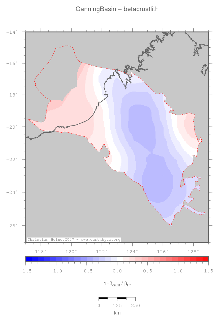 Canning Basin location map