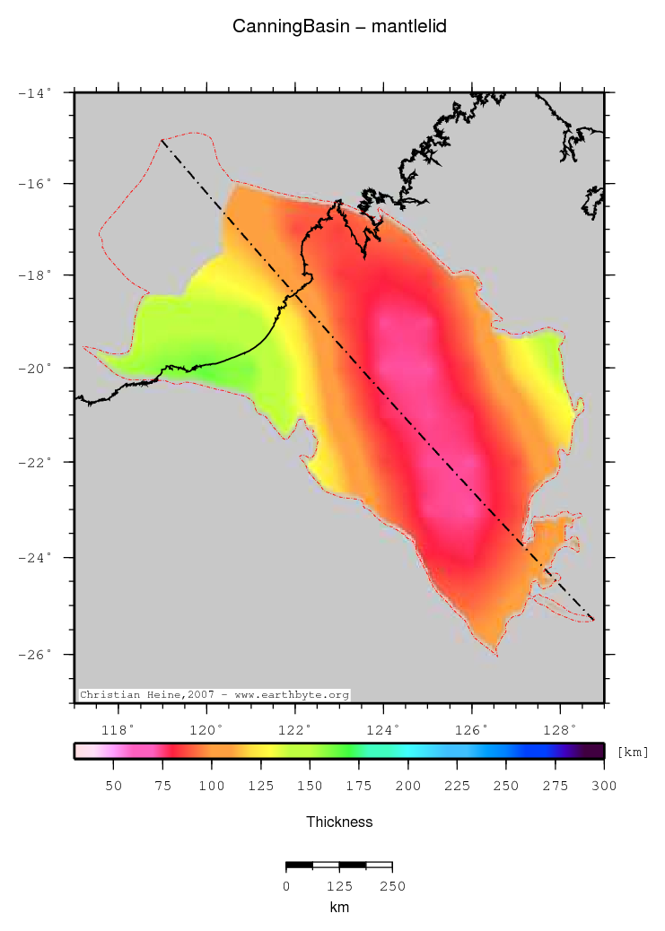 Canning Basin location map