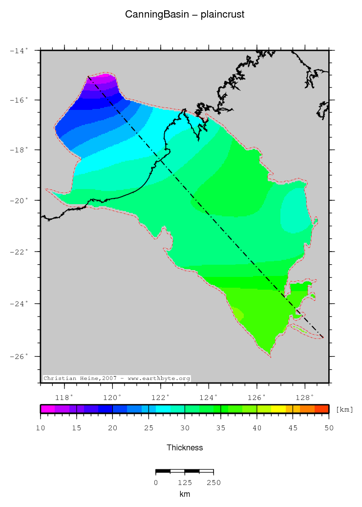 Canning Basin location map