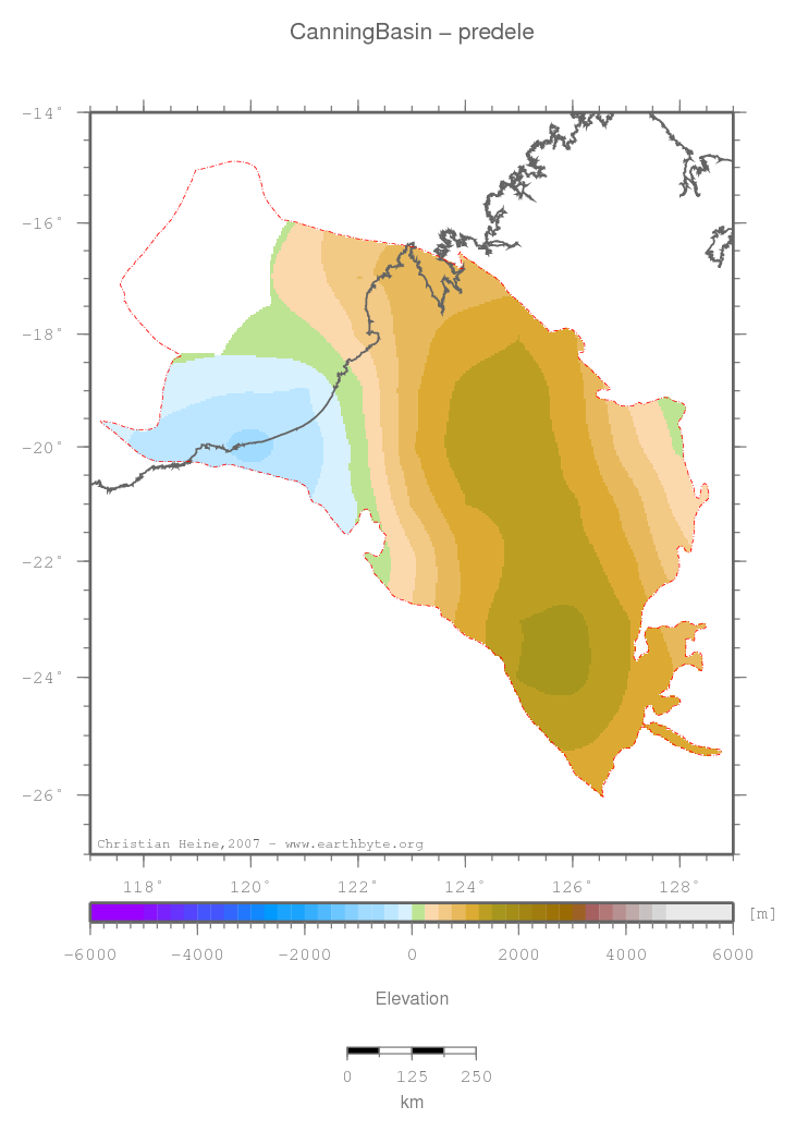 Canning Basin location map