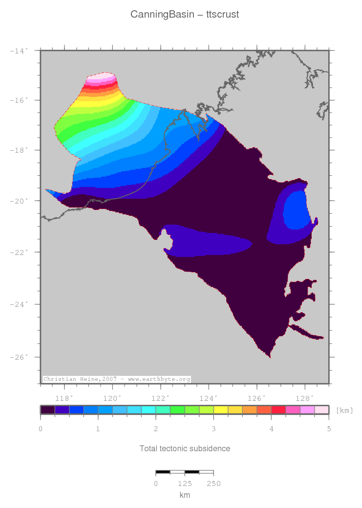 Canning Basin location map