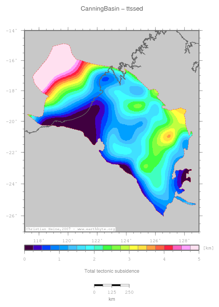 Canning Basin location map